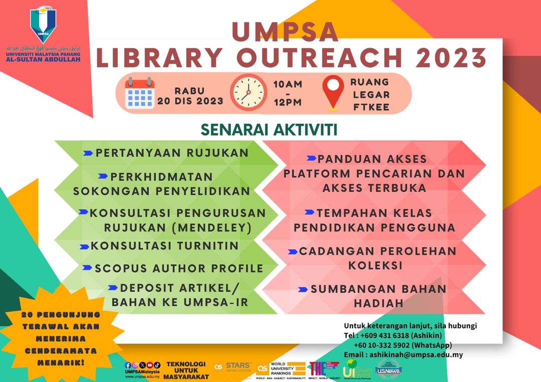 UMPSA Library - Program Library Outreach 2023